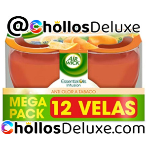 12x Air Wick AntiTabaco Velas Aromáticas