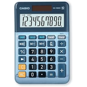 Casio MS-100EM Calculadora Escritorio 10 Dígitos
