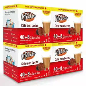 4x Kfetea Café Con Leche 48 Cápsulas