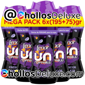 6x Lenor Unstoppables Perlas Perfume Ropa 270g