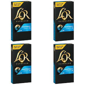 4x L'OR Espresso Decafeinato 10 Cápsulas