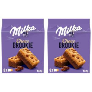 2x Milka Choco Brookie Bizcocho de Chocolate 132g