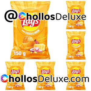6x Lay's Cheese & Onion Patatas Fritas 150g