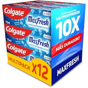 12x Colgate Max White Cristales 75ml