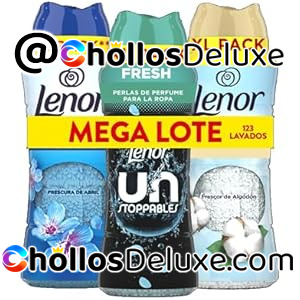 3x Lenor Unstoppables Perlas Perfume 495g