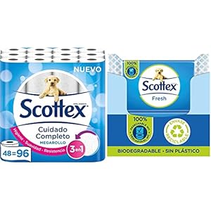 48 Rollos Scottex Megarollo +456 Toallitas
