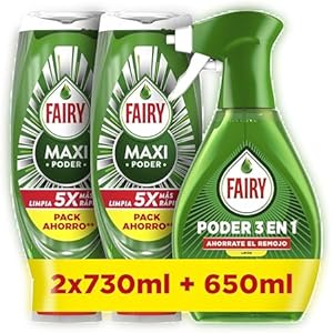 Fairy Maxi Poder 2x730ml +Spray 650ml