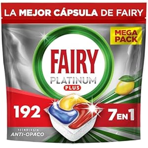 Fairy Platinum Plus 192 Cápsulas Lavavajillas