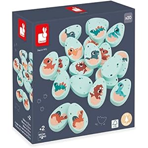 Janod Juego Memoria Dinosaurios 20 Piezas