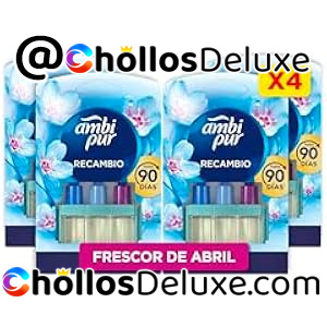 4x Ambipur 3Volution Recambio Ambientador 80ml