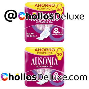 2x Ausonia Ultrafina 30 Compresas Con Alas