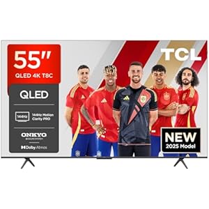 TCL 55T8C 55" Smart TV QLED 4K 144Hz