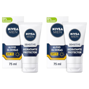 2x Nivea Men Sensitive FP15 Crema Facial 75ml