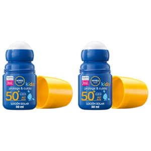 2x Nivea Sun Kids FP50+ Roll On 50ml