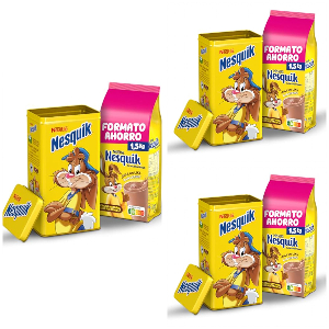 3x Nestlé Nesquik Cacao 1,5Kg Lata