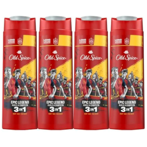 4x Old Spice Gel Ducha 400ml 3 en 1