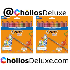 2x BIC Evolution Stripes 24 Lápices Colores