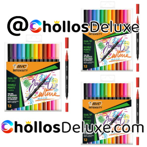 3x BIC Intensity Rotuladores Lettering 12 Unidades