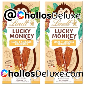2x Lindt Lucky Monkey Chocolate 100g