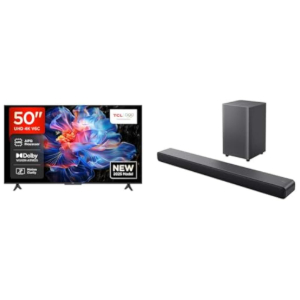 TCL 50V6C TV 50" 4K +Barra Sonido S55HE