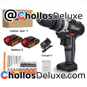 Taladro Percutor 21V Inalámbrico +29 Accesorios