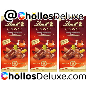 3x Lindt Chocolate Cognac 100g