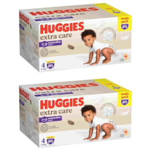 2x Huggies Extra Care 80 Pañales Talla 4