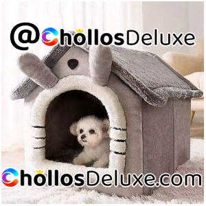 Cama Mascotas Tipo Caseta Suave