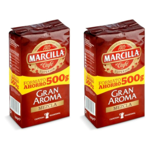 2x Marcilla Café Molido Gran Aroma 500g