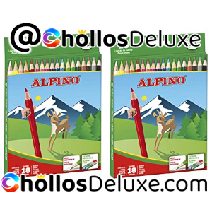 2x Alpino 18 Lápices Colores +Sacapuntas