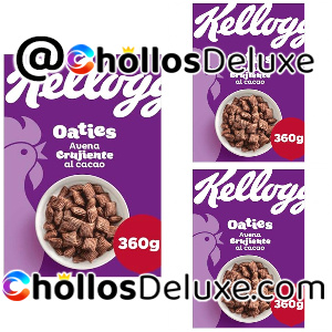 3x Kellogg's Oaties Chocolate Cereales 360g