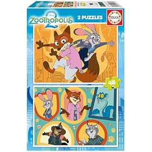 Educa Zootrópolis 2 Puzzles 48 Piezas