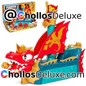 Piratix Dragon Ship Barco Dragón 3 en 1