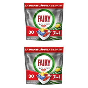 2x Fairy Platinum Plus 30 Cápsulas Limón