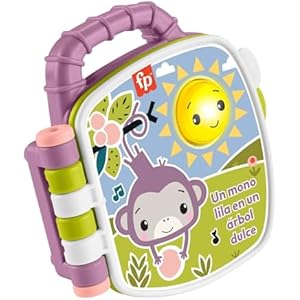 Fisher-Price Libro Musical Monito Morado Bebé