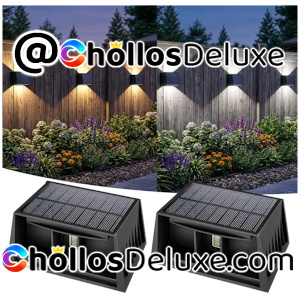 2x Apliques Solares RGB Exterior IP65