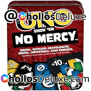 Mattel UNO No Mercy Juego Cartas Metal