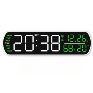 Reloj Despertador Digital LED Temperatura Humedad