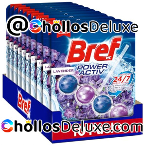 10x Bref Power Activ Lavanda Cestas WC 50g