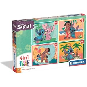 Clementoni Stitch Puzzle Infantil 4 en 1