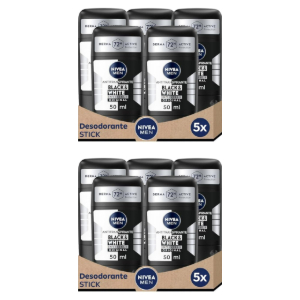 10x Nivea Black&White Desodorantes 50ml