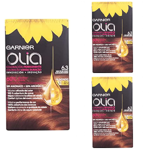3x Garnier Olia 6.3 Tinte Rubio Oscuro