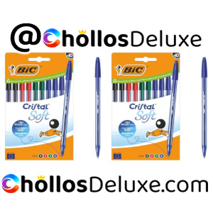 2x BIC Cristal Soft 10 Bolígrafos Colores
