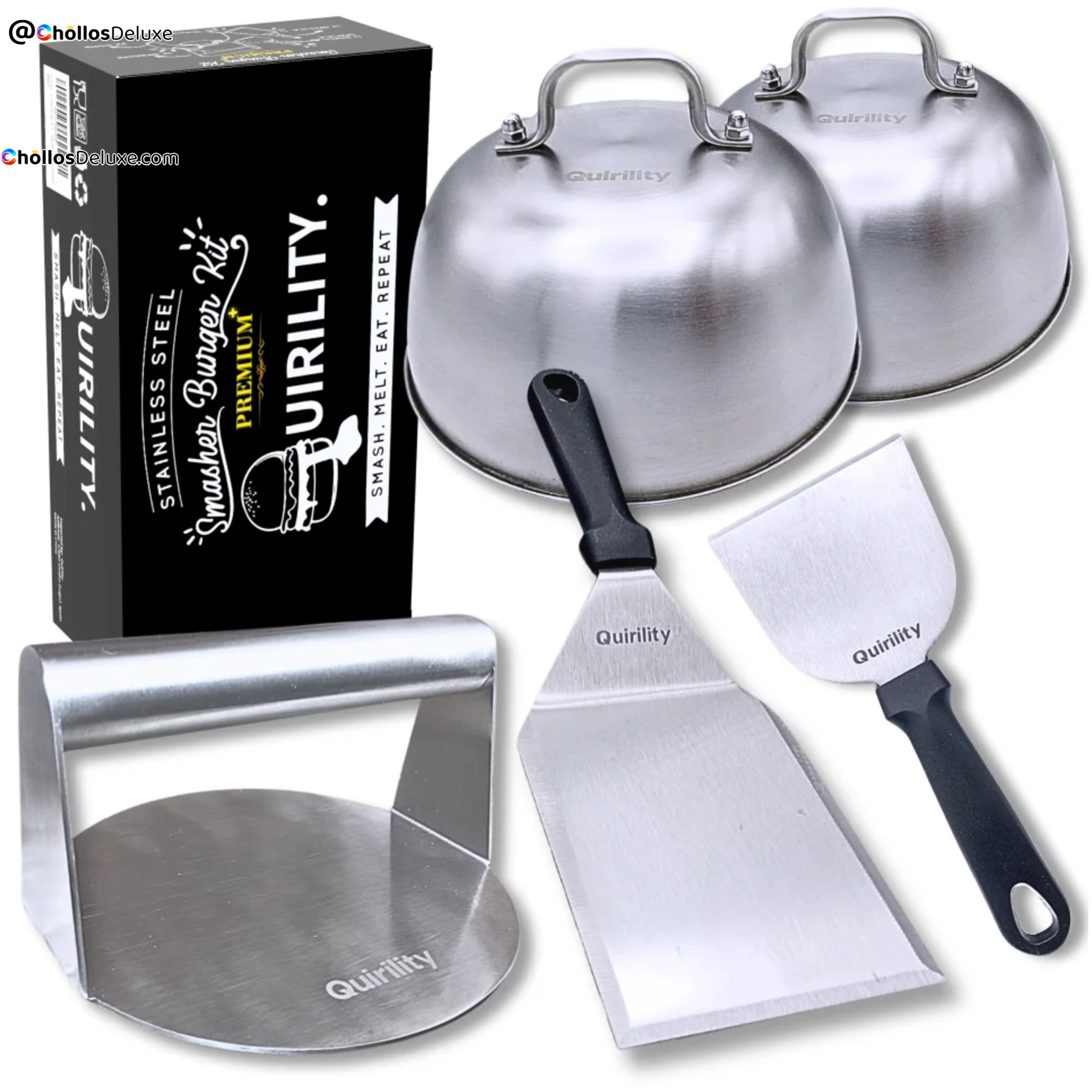 Kit Smash Burger de Acero Inoxidable