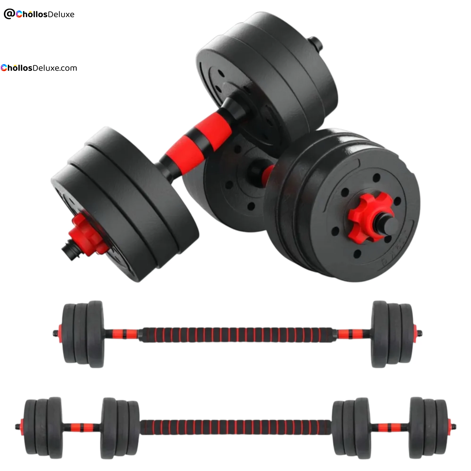 Mancuernas Ajustables 2 en 1 10kg