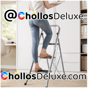 Songmics Escalera 4 Escalones Plegable