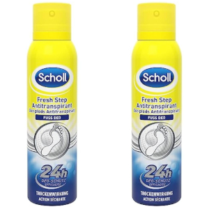 2x Scholl Fresh Step Spray Pies 150ml