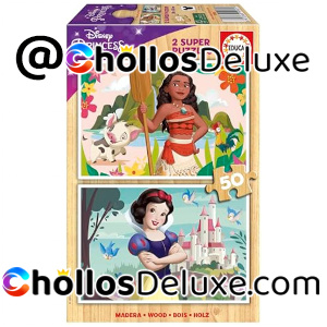 Educa Disney Princess 2 Puzzles Madera 50 Piezas