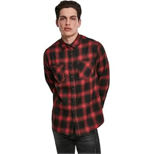 Urban Classics Camisa de Franela para Hombre