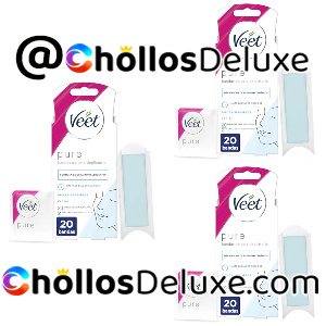 3x Veet Pure 20 Bandas Depilacion Facial